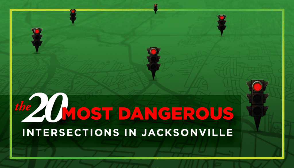 20 most dangerous intersections in Jacksonville