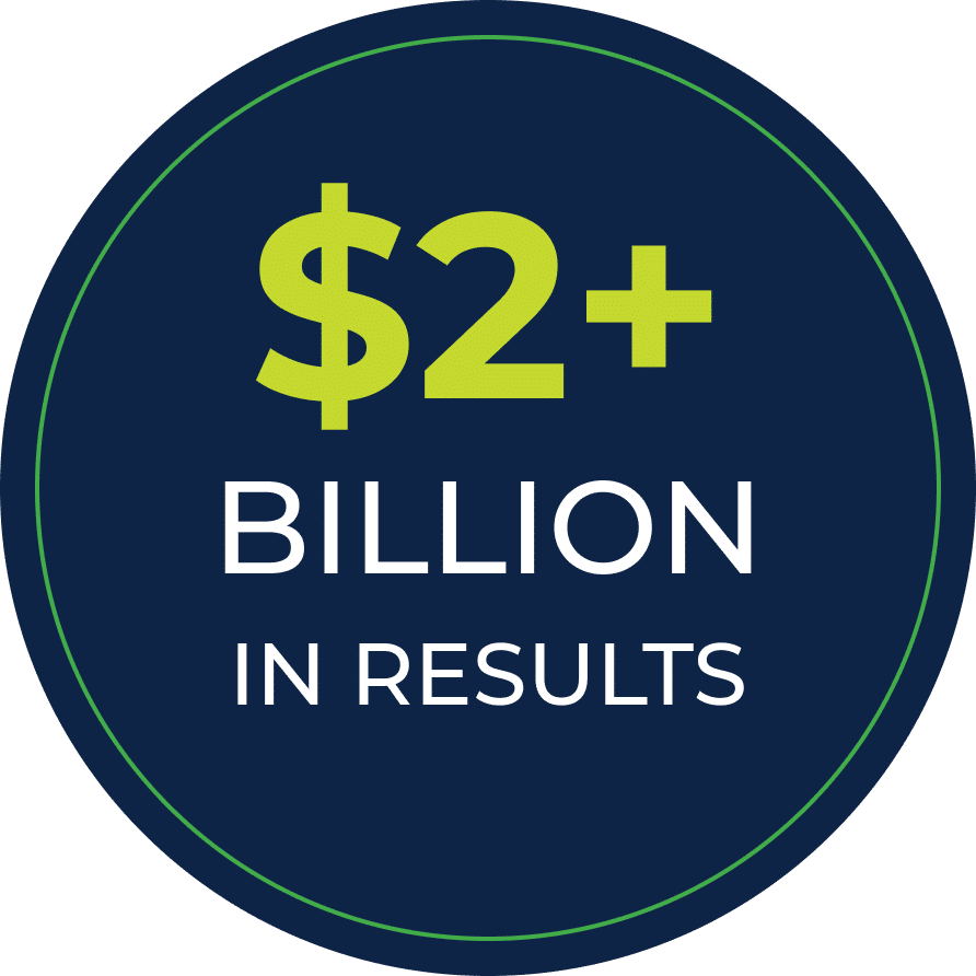 $2 billion in results logo