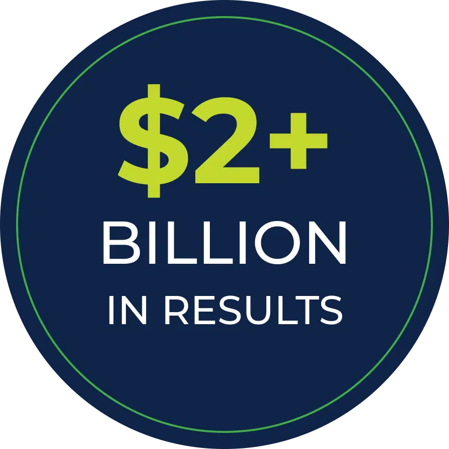 $2 billion in results logo