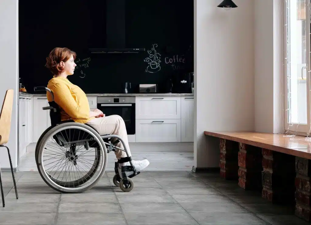 woman in wheelchair