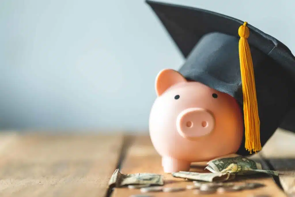 Scholarship money piggy bank