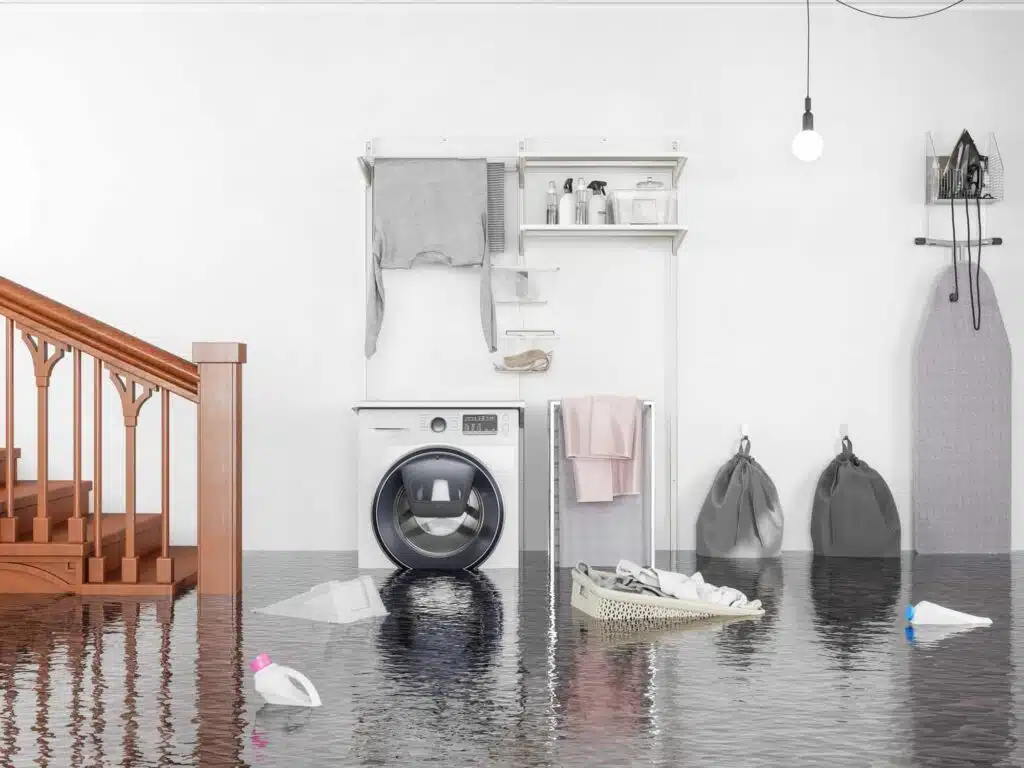 a room filled with water