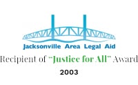 Recipient of Justice for All - Award 2003 logo