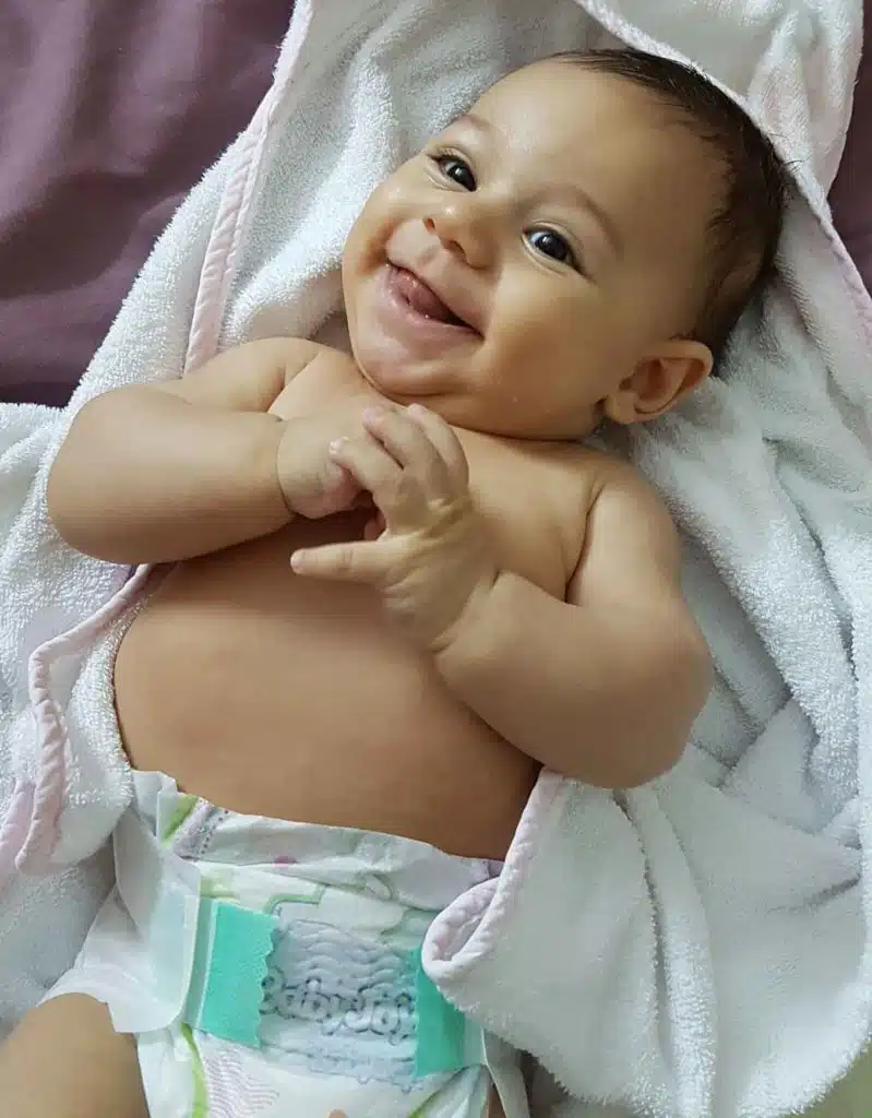 a smiling baby