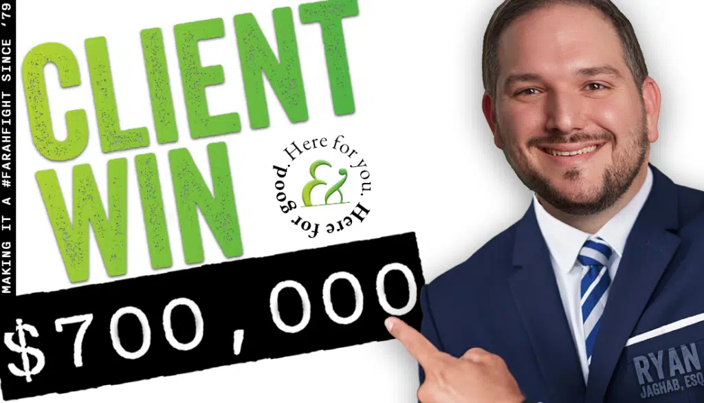 Attorney Ryan Jaghab 700k Win