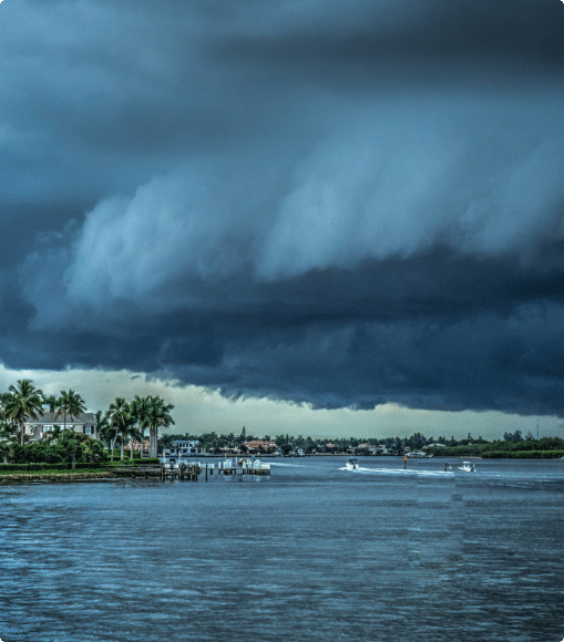 storm over florida water