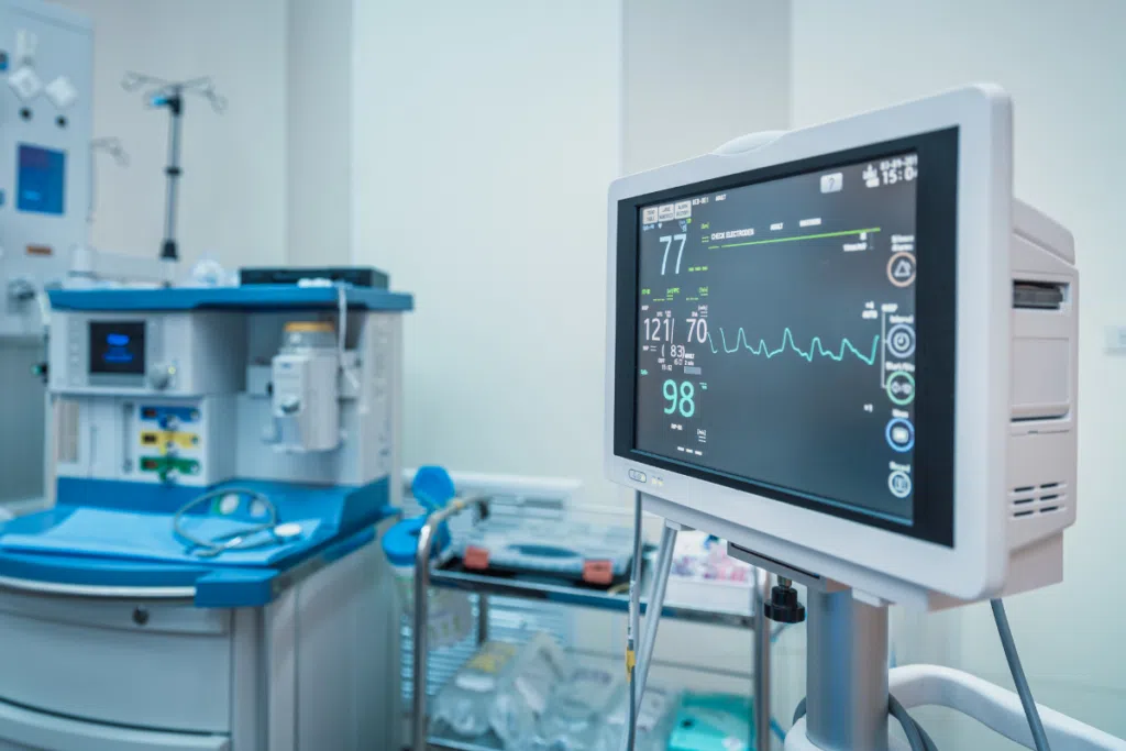 Monitor in emergency room