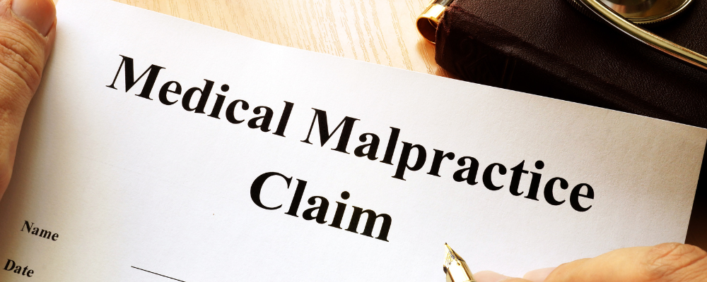 image of medical malpractice claim