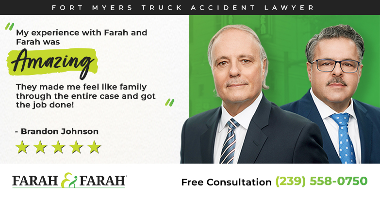 5-star review of Fort Myers truck accident lawyers at Farah & Farah