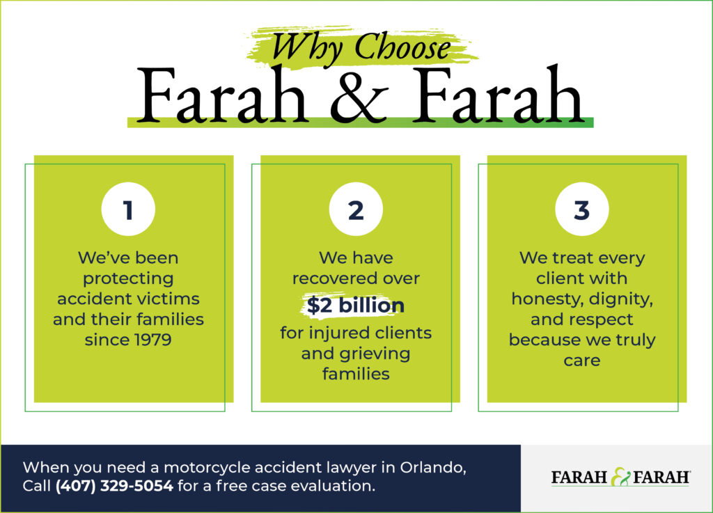 Why choose Farah & Farah as your Orlando motorcycle accident attorney