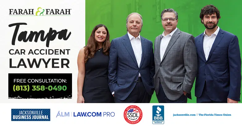 Farah & Farah team of tampa car accident attorneys with awards and accolades