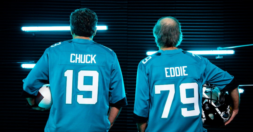 Chuck and Eddie in jerseys