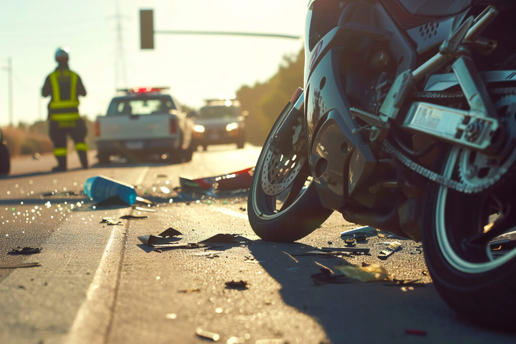 a motorcycle accident involving a motorcyclist (a vulnerable road user) and a car