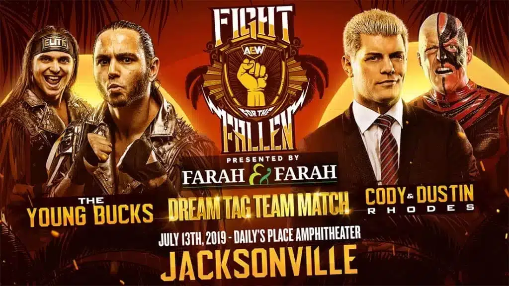 aew fight for the fallen graphic