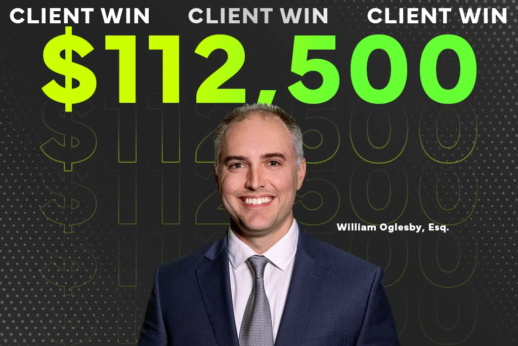 Personal Injury Attorney Will Oglesby won $112,500 for victim of trucking accident