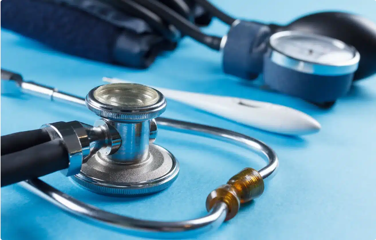 Stethoscope on the table