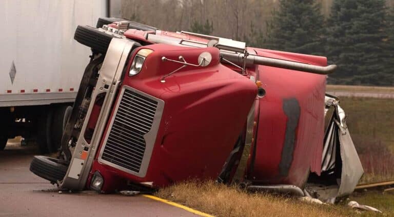 An accident truck