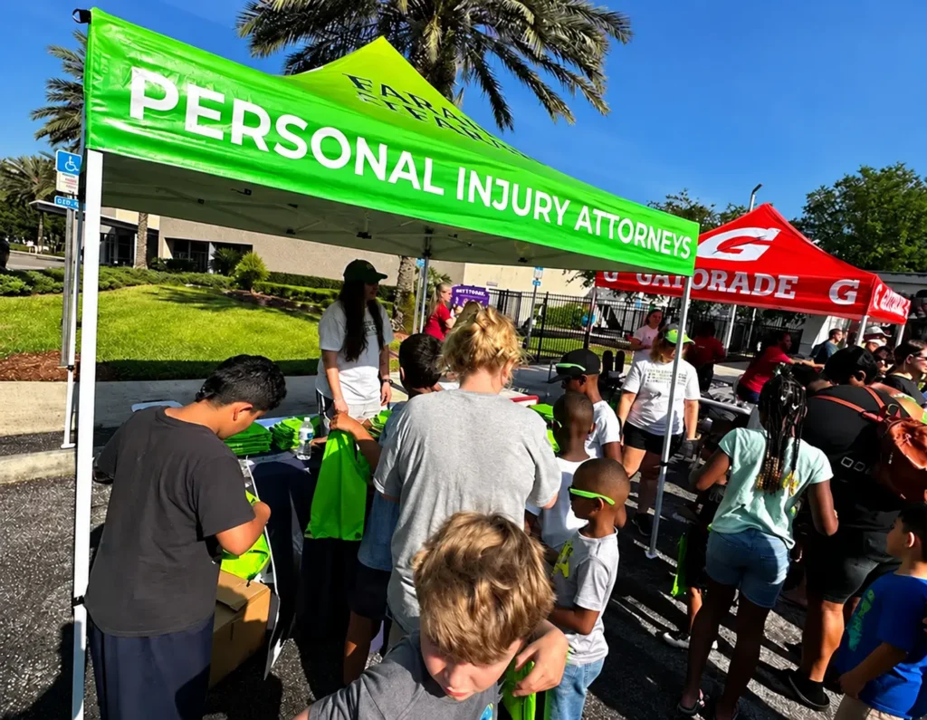 Sunny Outdoor Promotional Booth Event