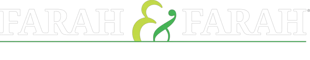Logo in white that reads Farah & Farah Orlando Personal Injury & Car Accident Lawyers