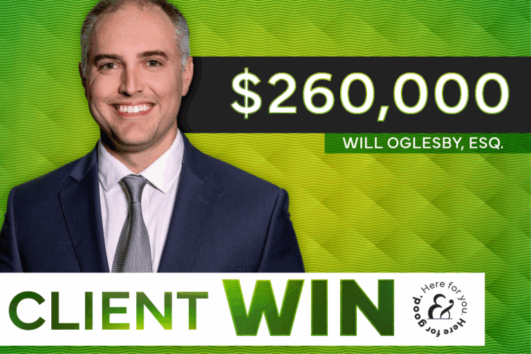 Personal Injury Attorney William Oglesby wins $260,000 for a premises liability victim who fell on uneven ground at her church