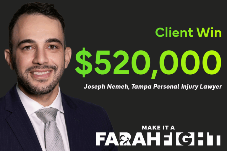 Pesronal Injury Attorney Joseph Nemeh wins $520,000 for client in premises liability slip-and-fall case