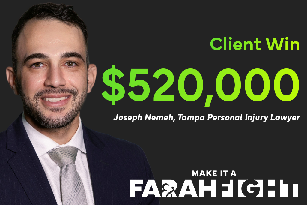 Pesronal Injury Attorney Joseph Nemeh wins $520,000 for client in premises liability slip-and-fall case