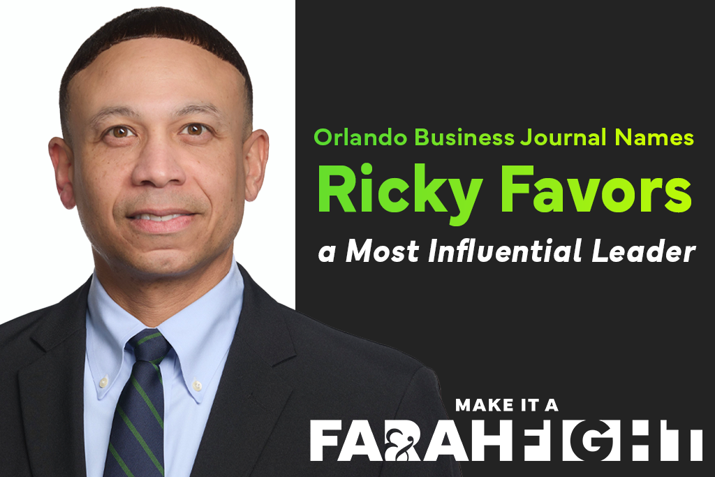 Ricky Favors awarded Most Influential Leader in Orlando by Orlando Business Journal