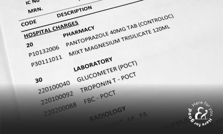 itemized hospital bill for a personal injury case