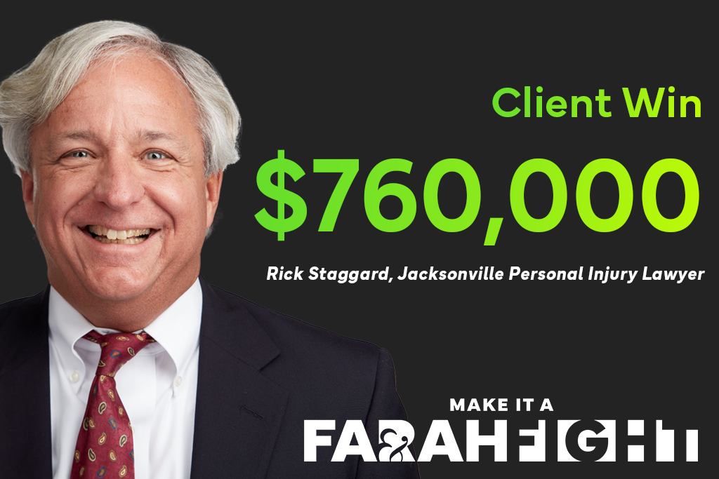 Rick Staggard won $760,000 for a car accident victim