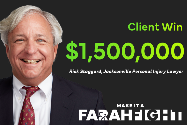 Car Accident Personal Injury Attorney Rick Staggard wins $1.5 million for a client injured in a truck accident