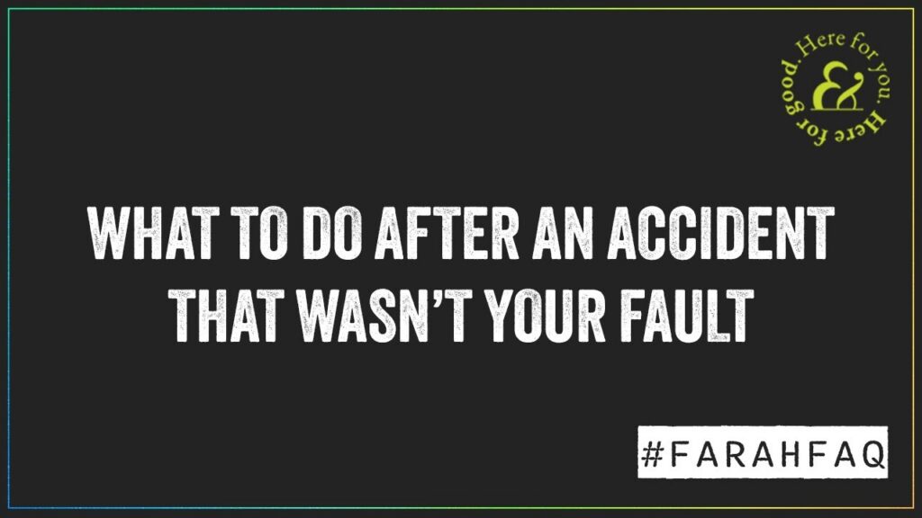 What Do I Do After A Car Accident That Isn't Your Fault video thumbnail