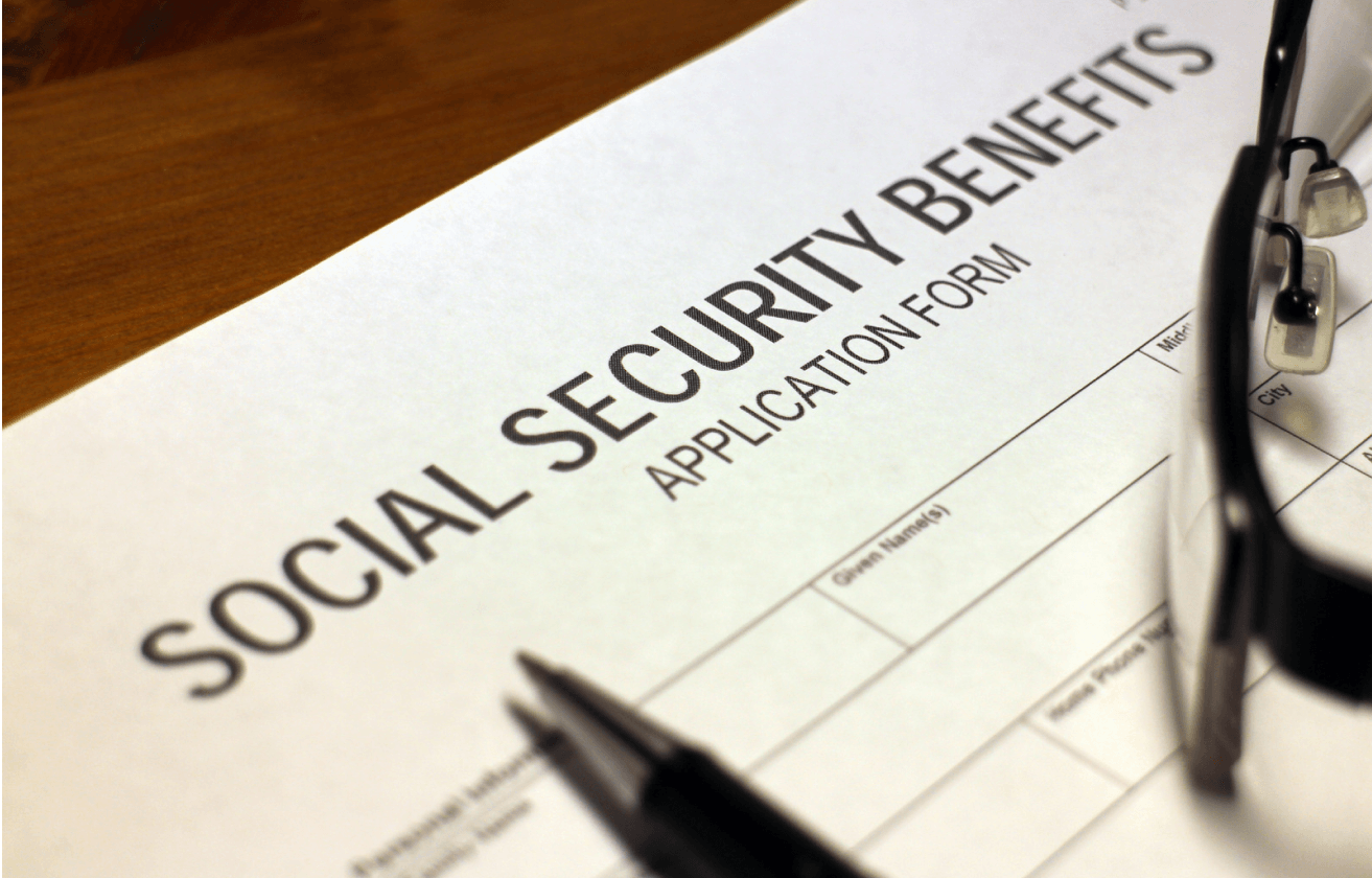 Social security benefits application form