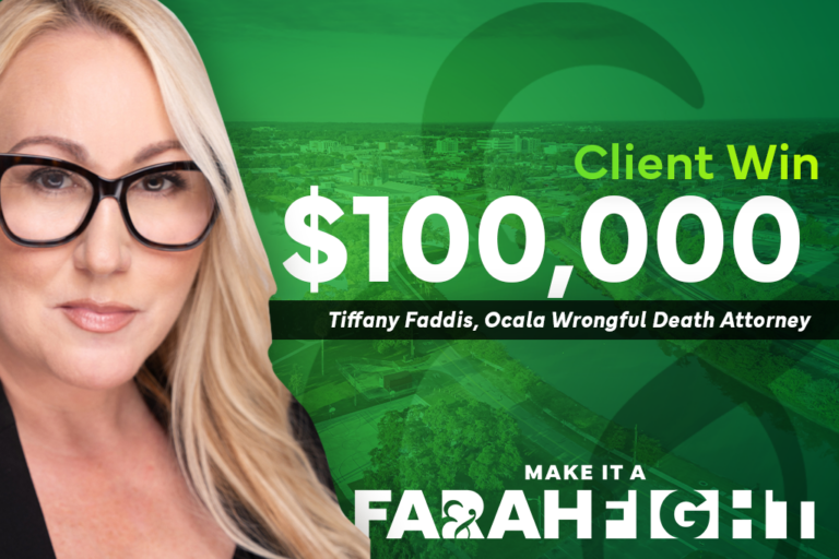 hit and run car accident attorney Tiffany Faddis wins