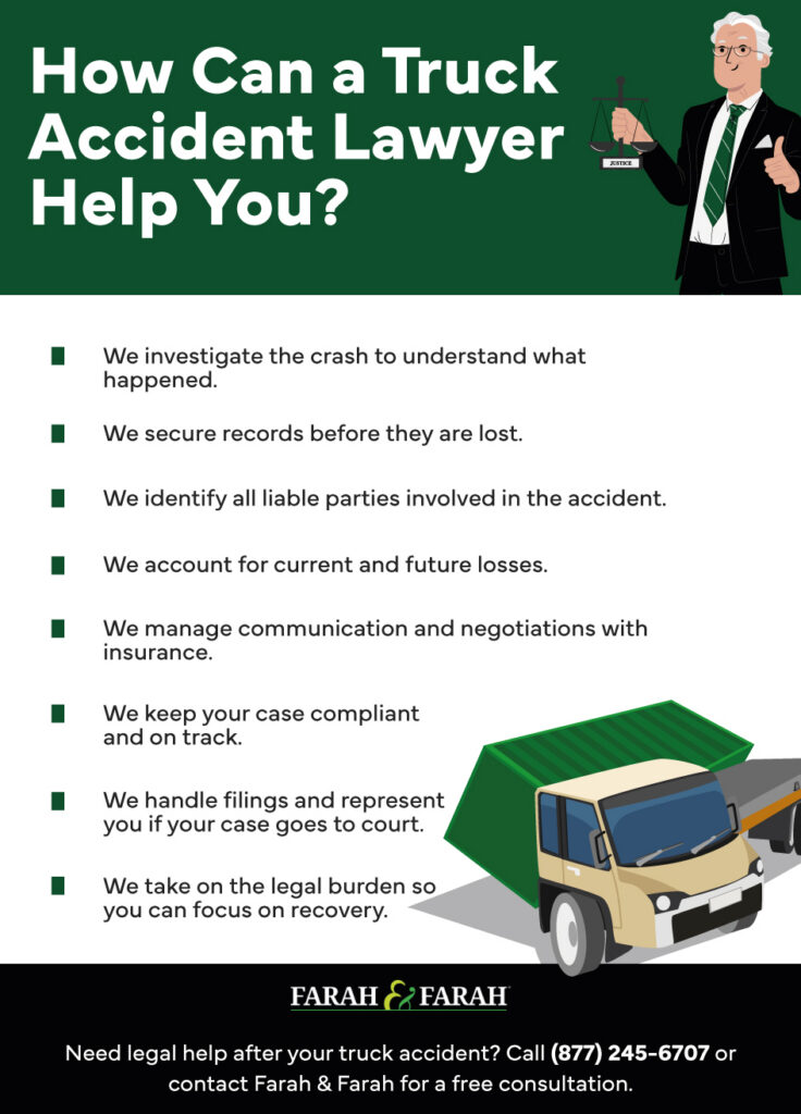How can a truck accident lawyer help you infographic