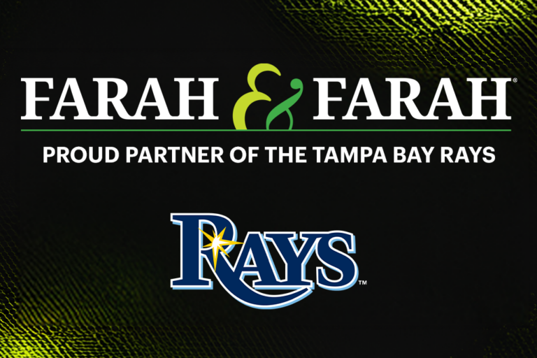 Farah & Farah is a proud sponsor of the Tampa Bay Rays